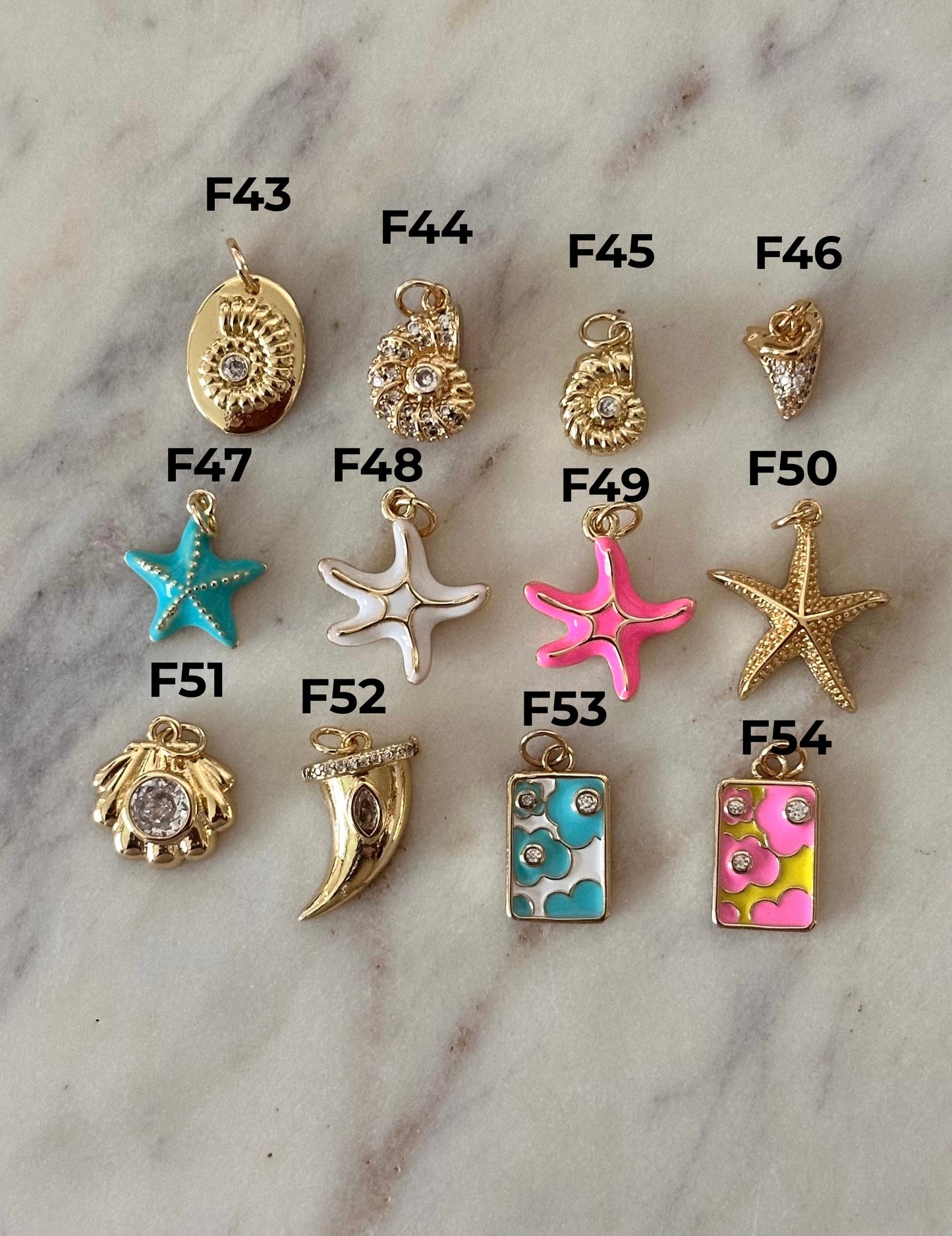 Charm Bar Ocean Charms