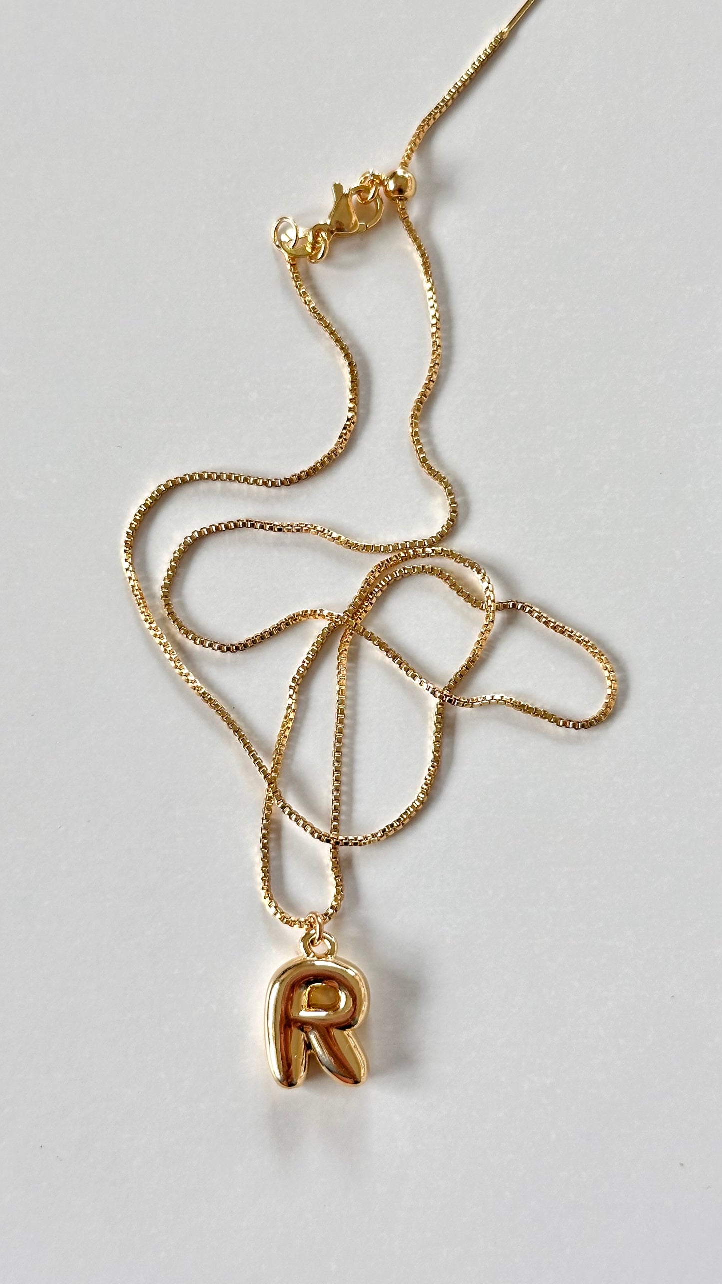 Blaire Bubble Letter Necklace