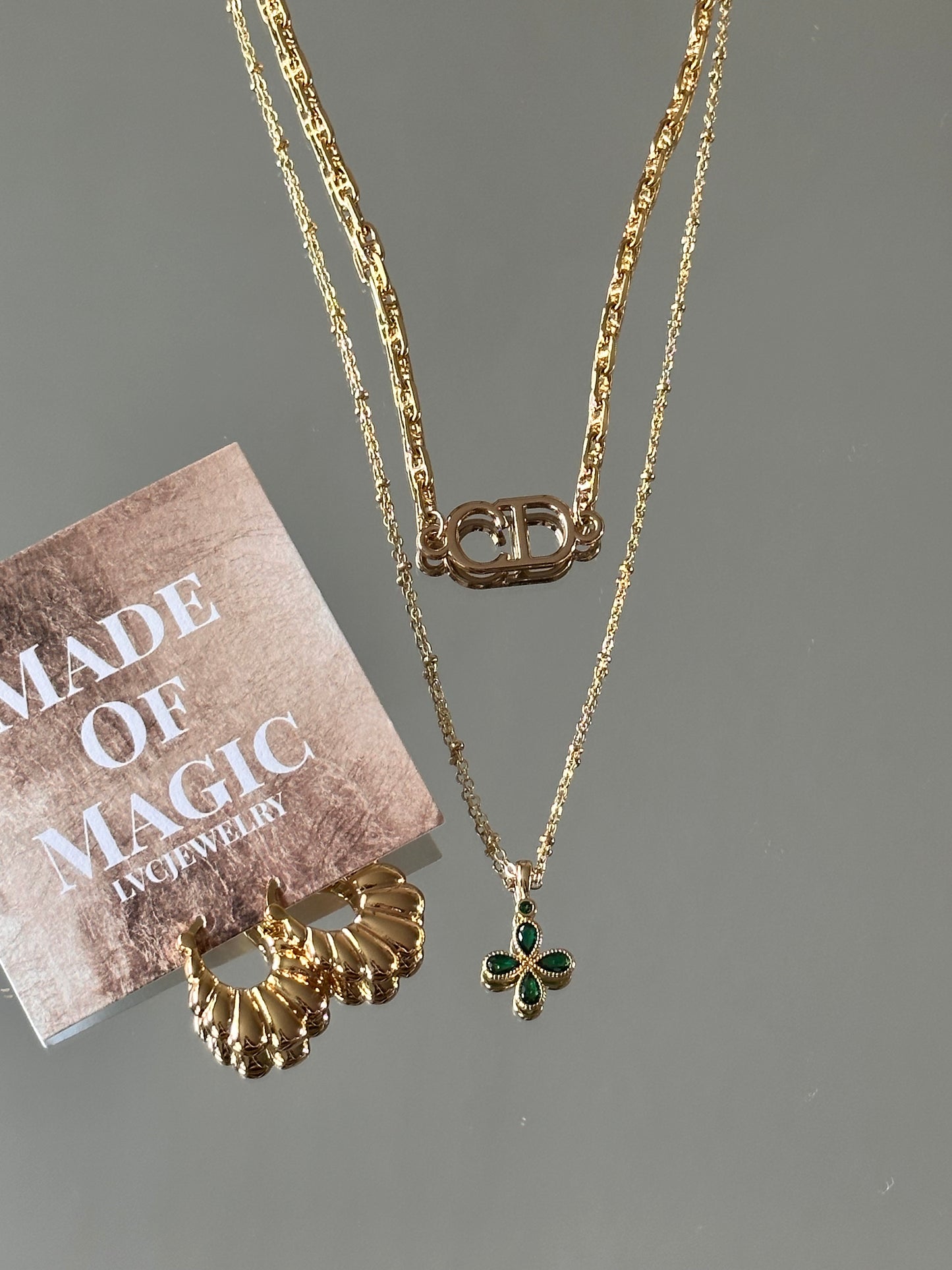 Clover Emerald Necklace