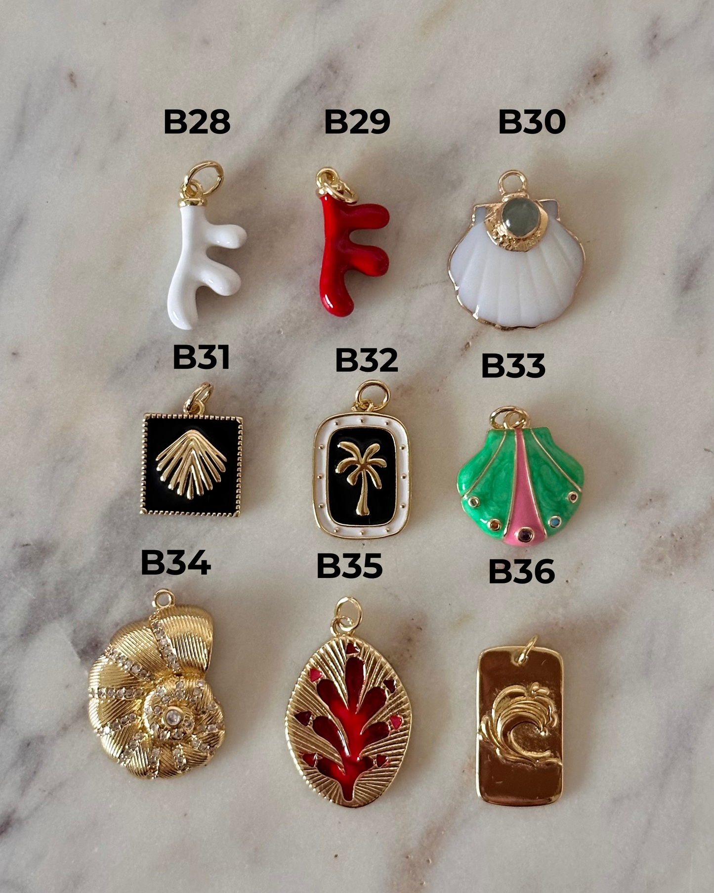 Charm Bar Ocean Charms