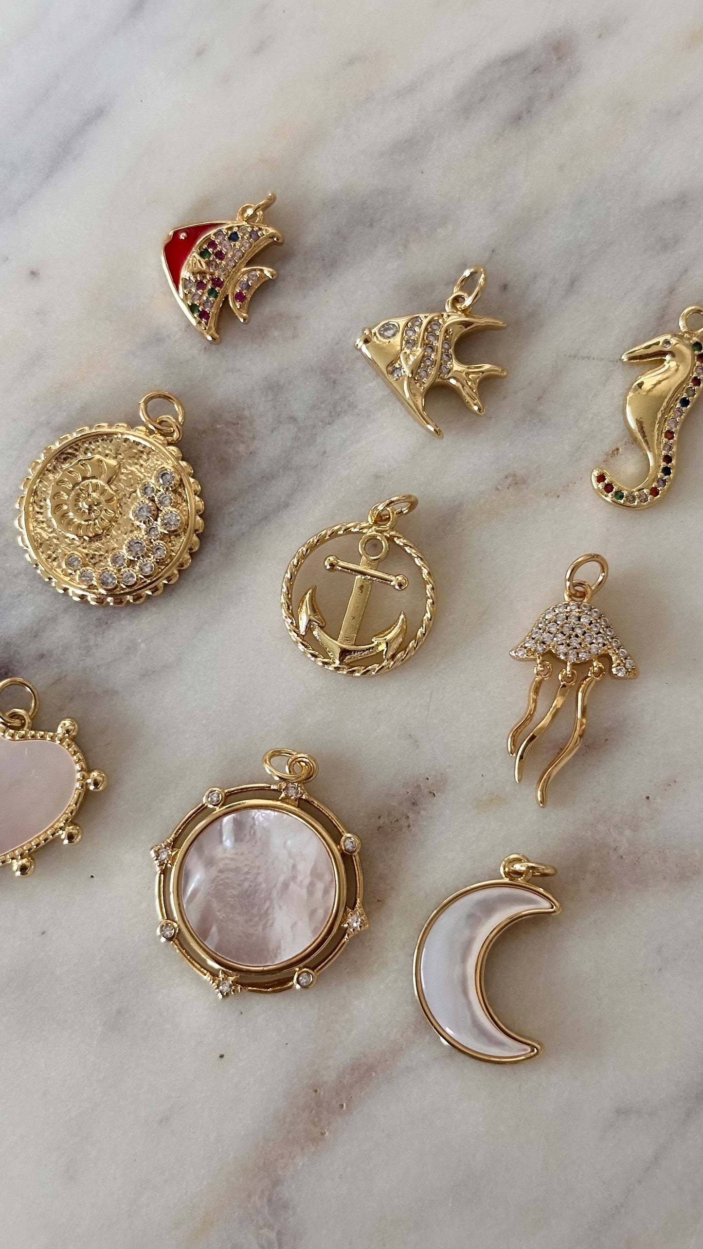 Charm Bar Ocean Charms