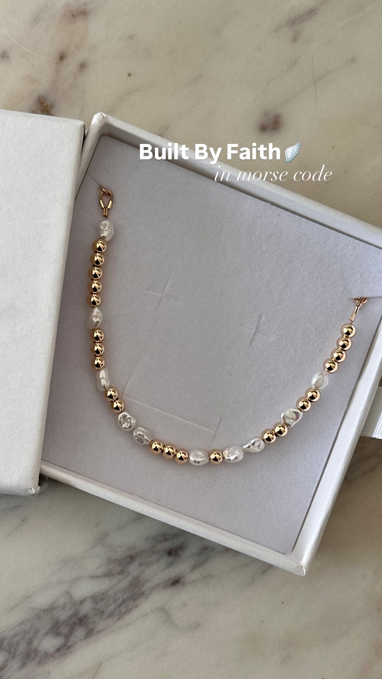 Morse Code | PEARLS + GOLD