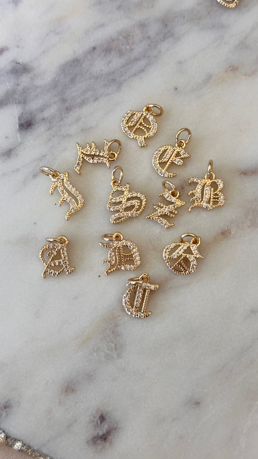 Charm Bar Old English Letters