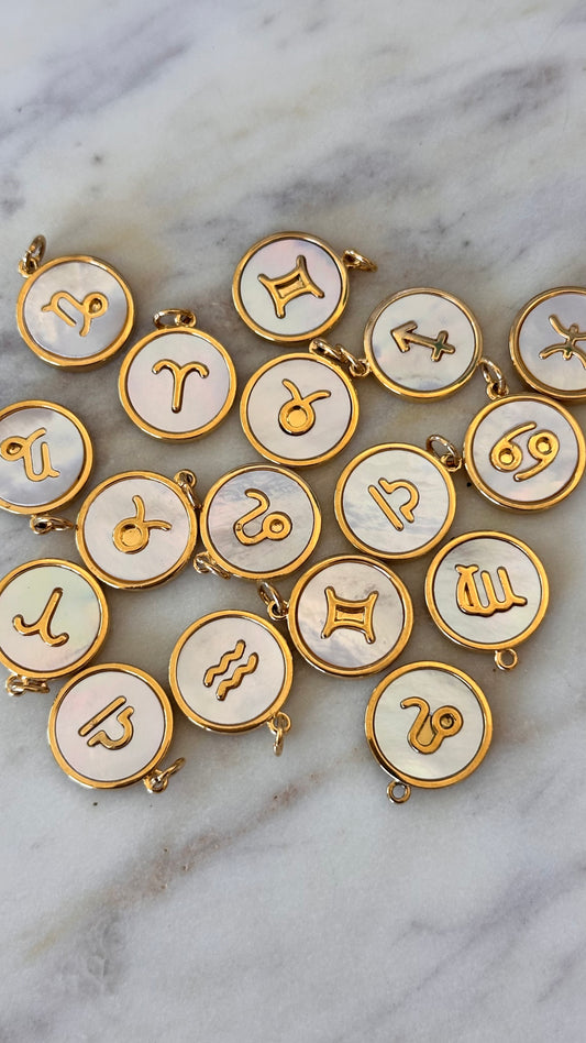 Charm Bar Zodiac Pendants