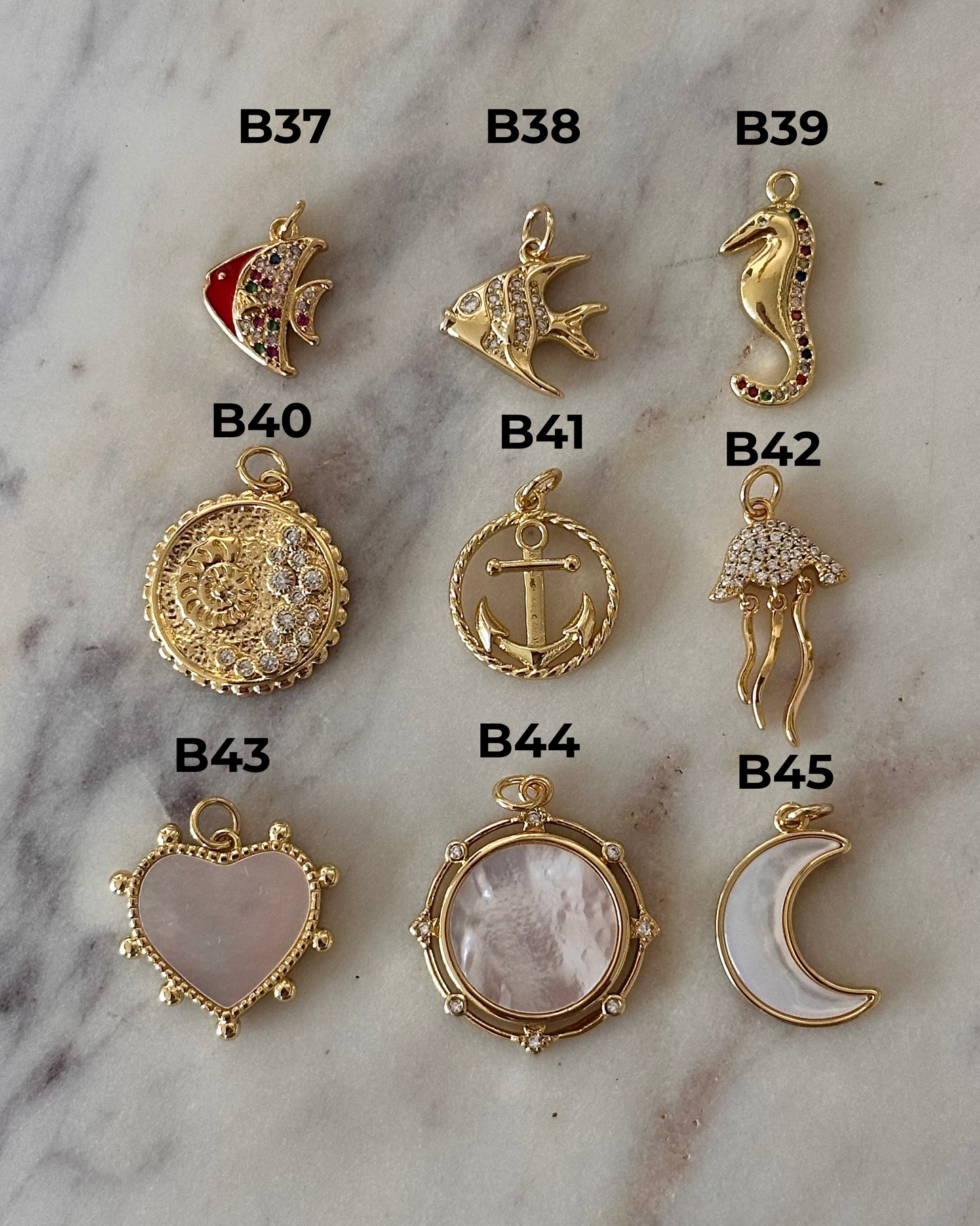 Charm Bar Ocean Charms