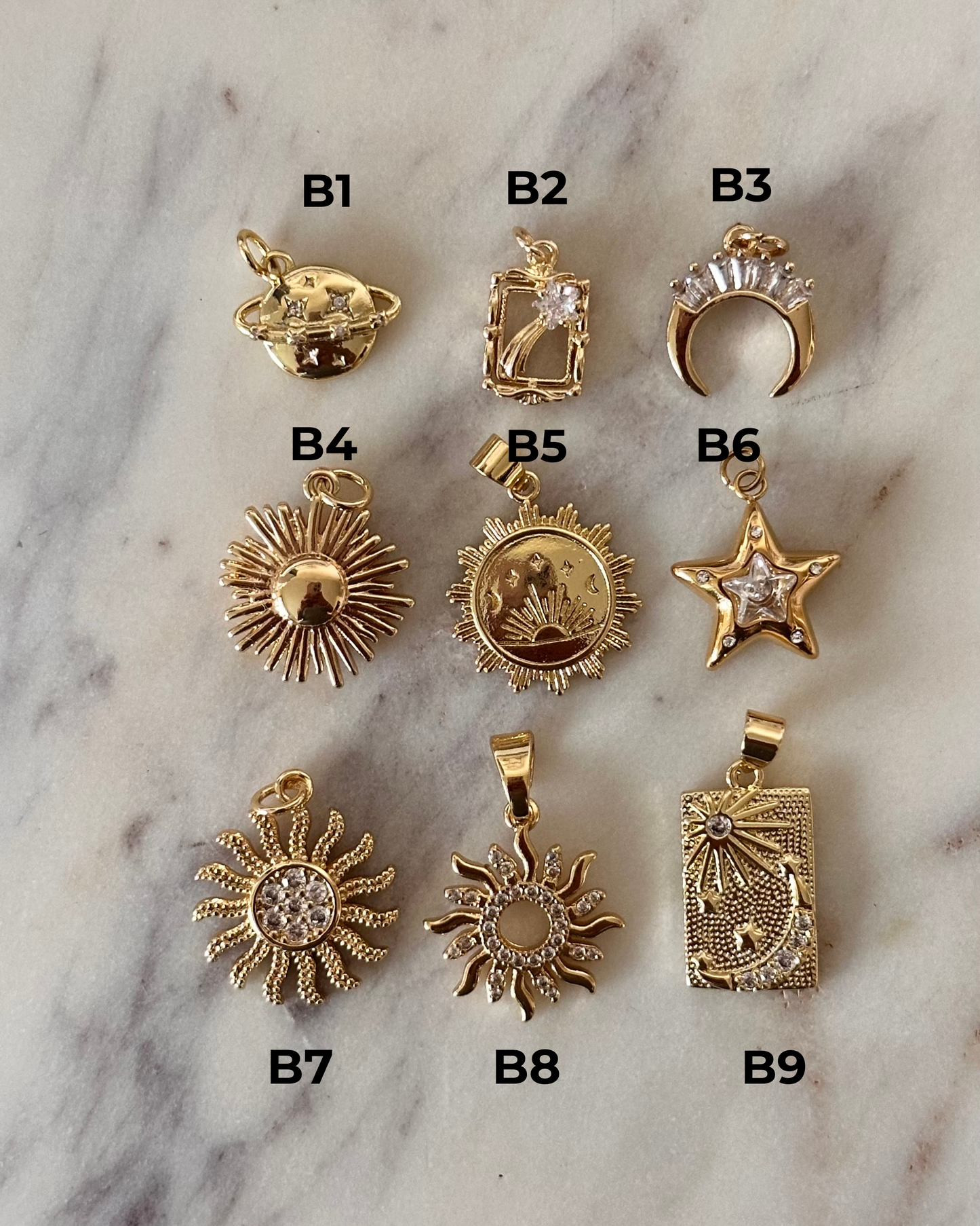 Charm Bar Stars + Moon