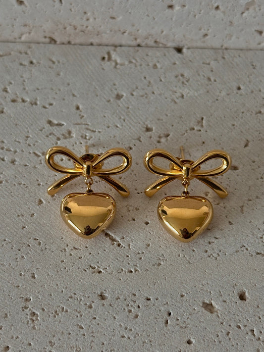 Cherry Bow Earrings