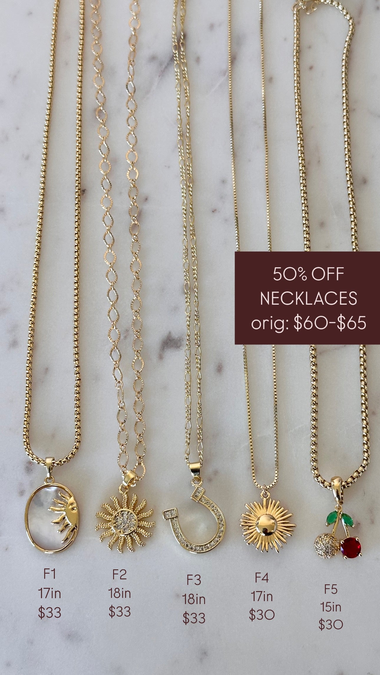 Ready To Ship Sale Necklaces