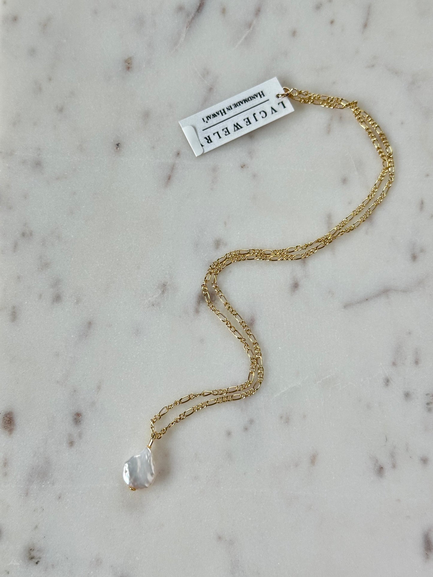 Sapphira Pearl Necklace