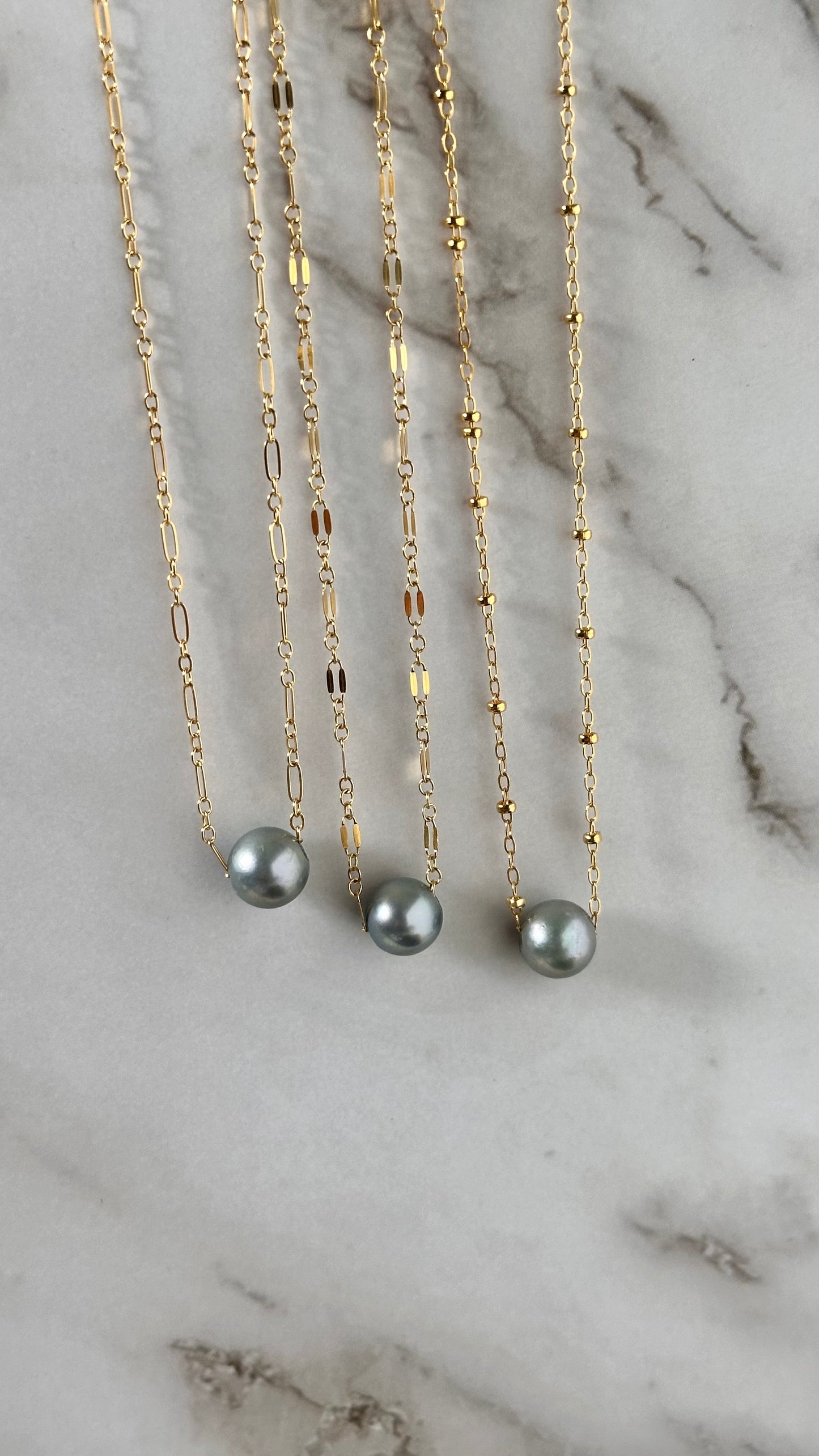 Kaia Blue Akoya Necklace