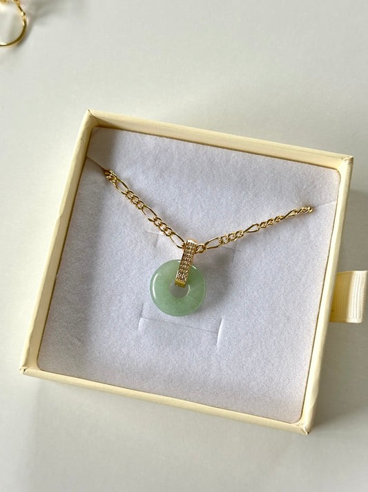 Jade Donut Necklace