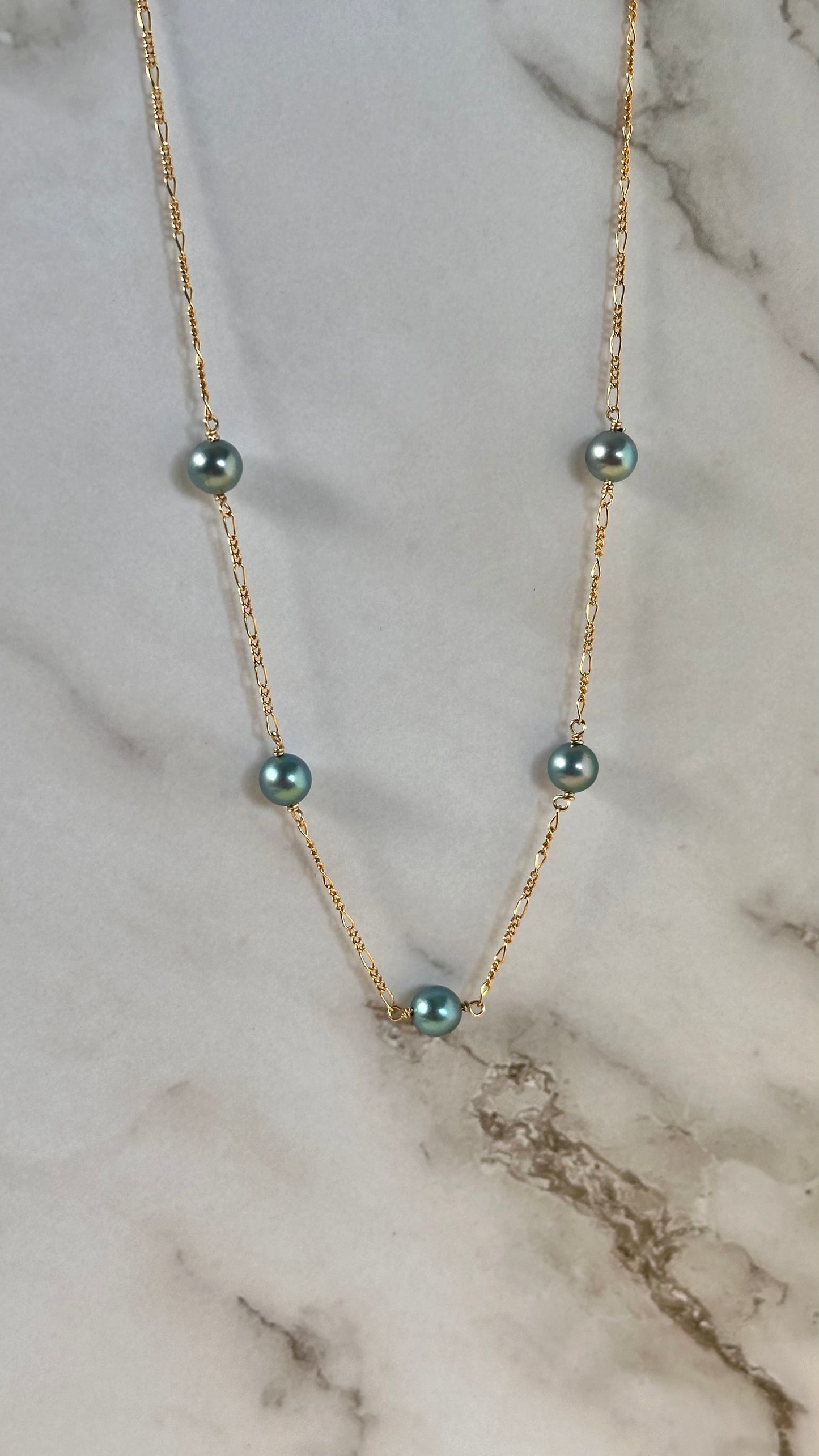 Leilani Blue Akoya Necklace