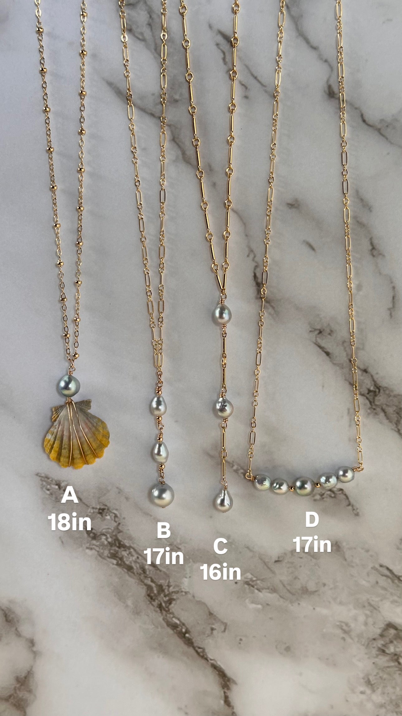 Blue Akoya Necklaces