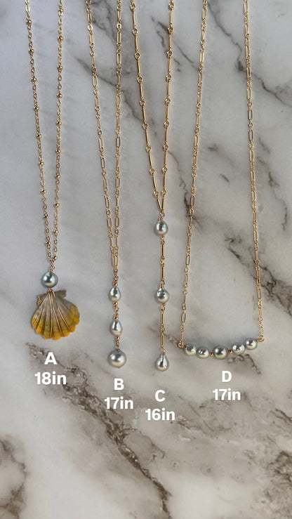 Blue Akoya Necklaces