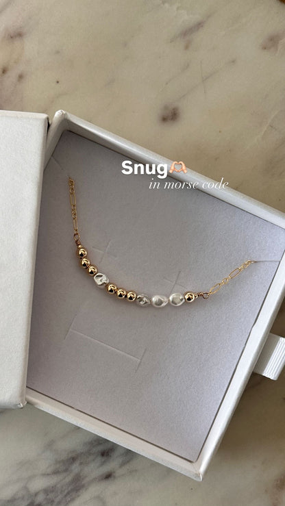 Morse Code | PEARLS + GOLD