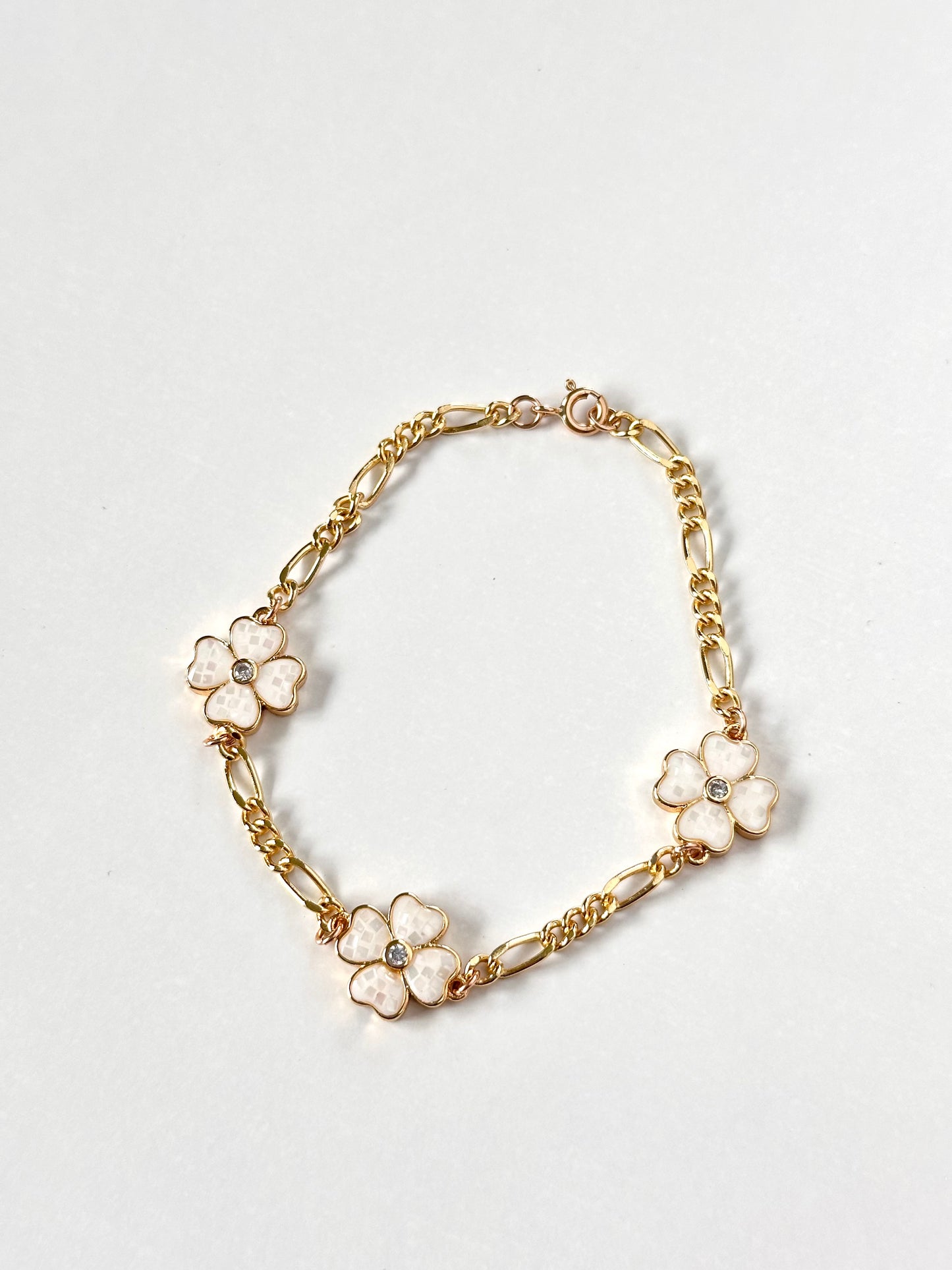 White Clover Necklace + Bracelet