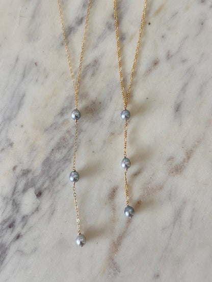 Drift Blue Akoya Lariat