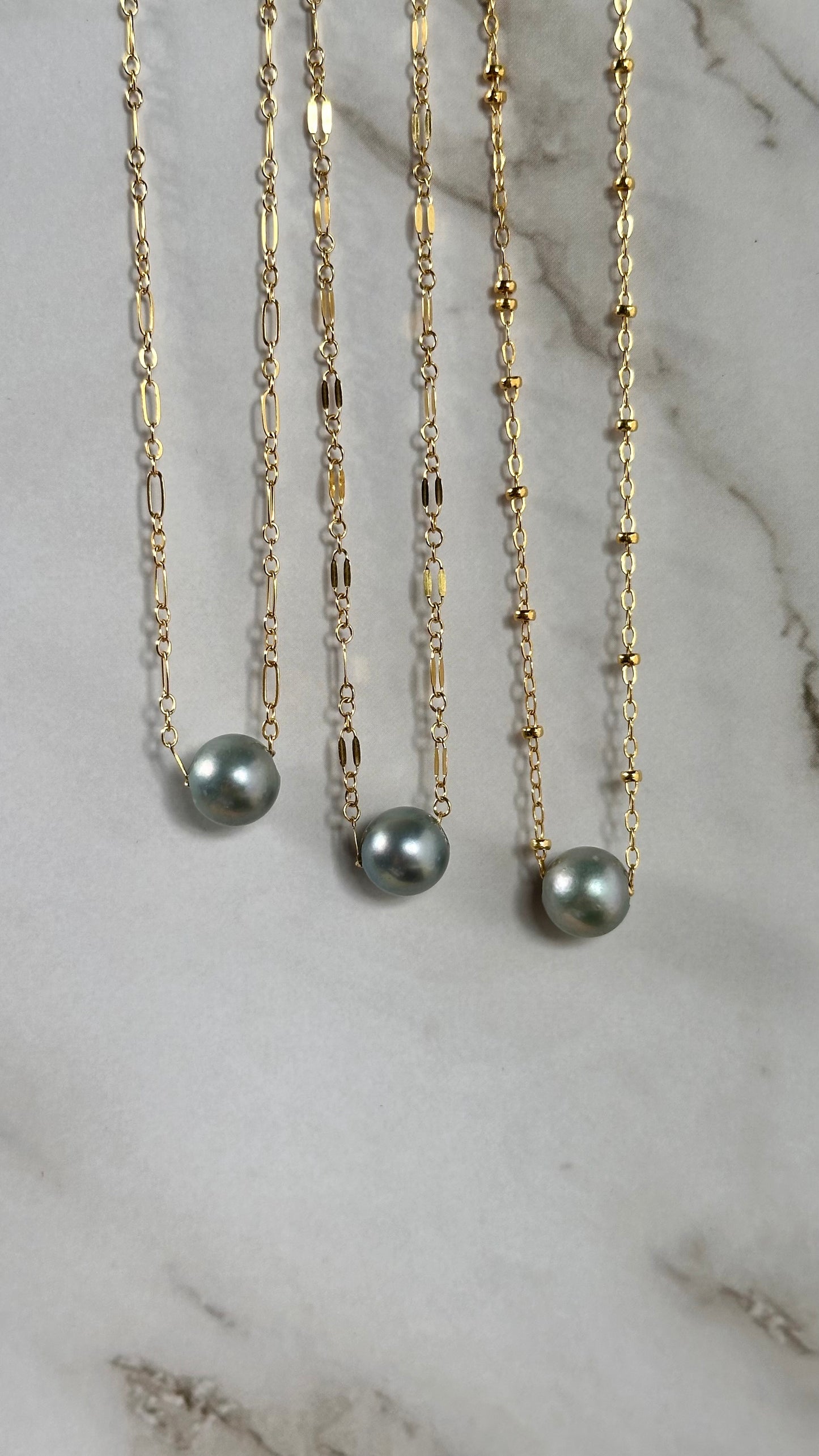 Kaia Blue Akoya Necklace