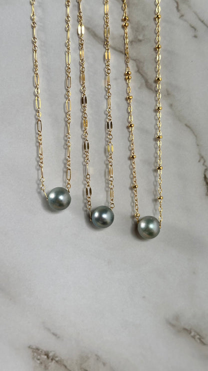 Kaia Blue Akoya Necklace