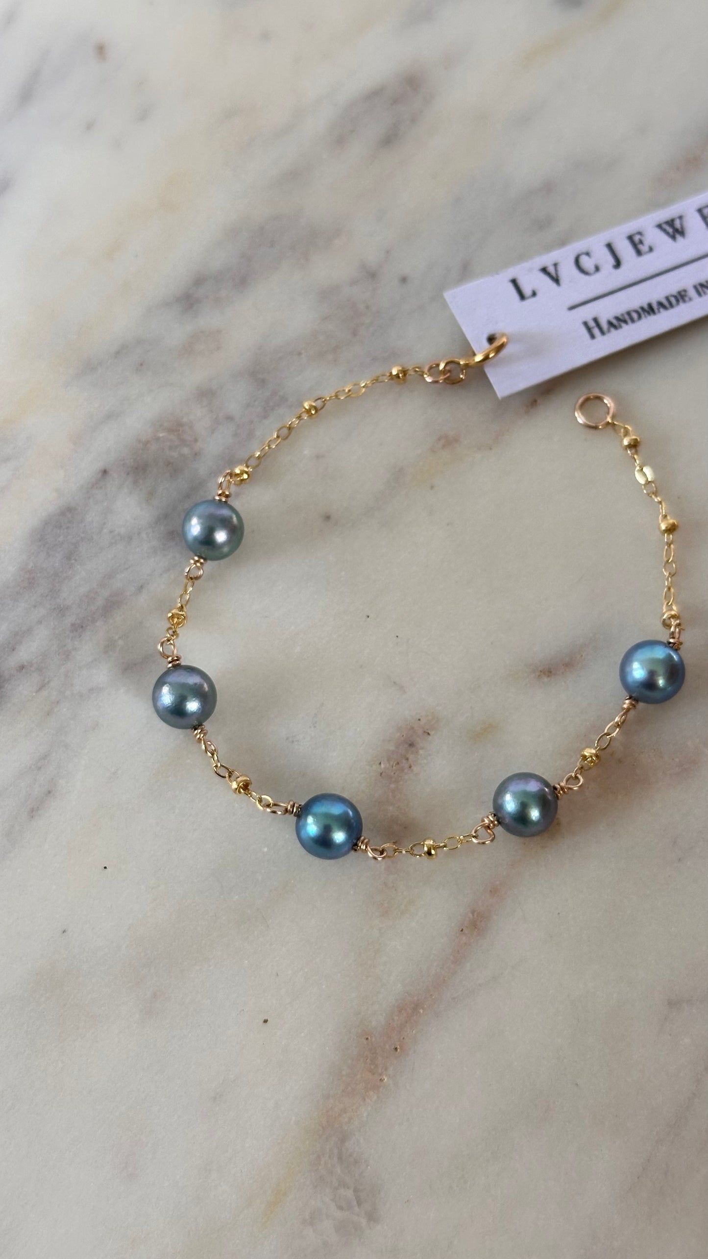 Leilani Blue Akoya Bracelet