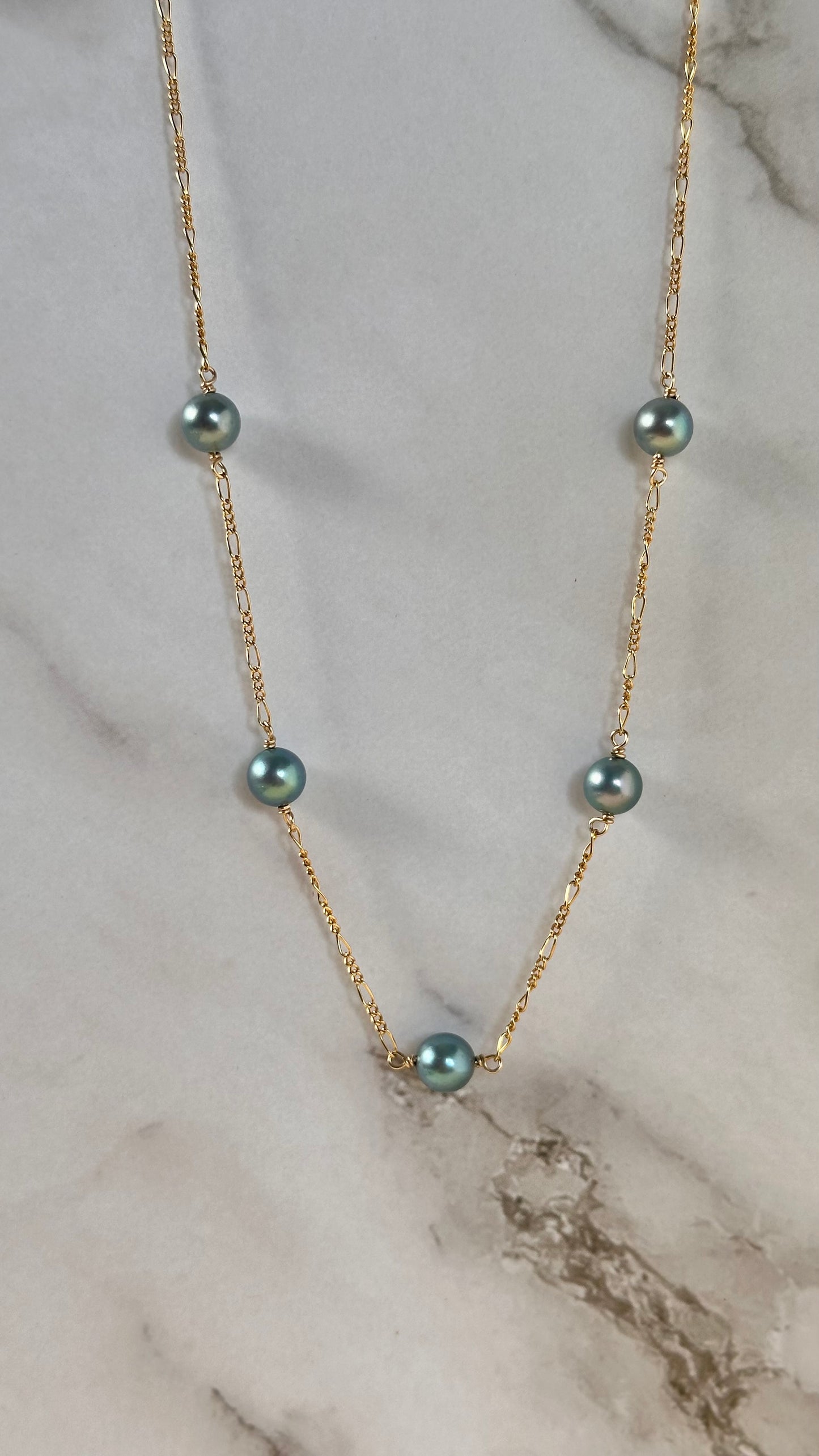 Leilani Blue Akoya Necklace