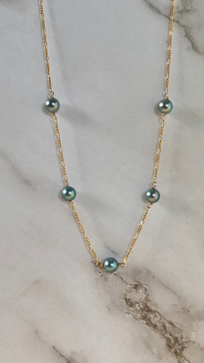 Leilani Blue Akoya Necklace