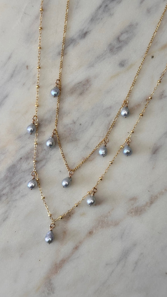 Nalani Blue Akoya Necklace