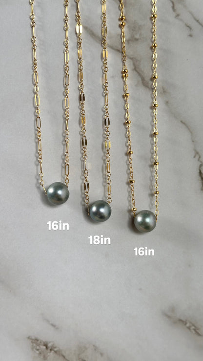 Kaia Blue Akoya Necklace