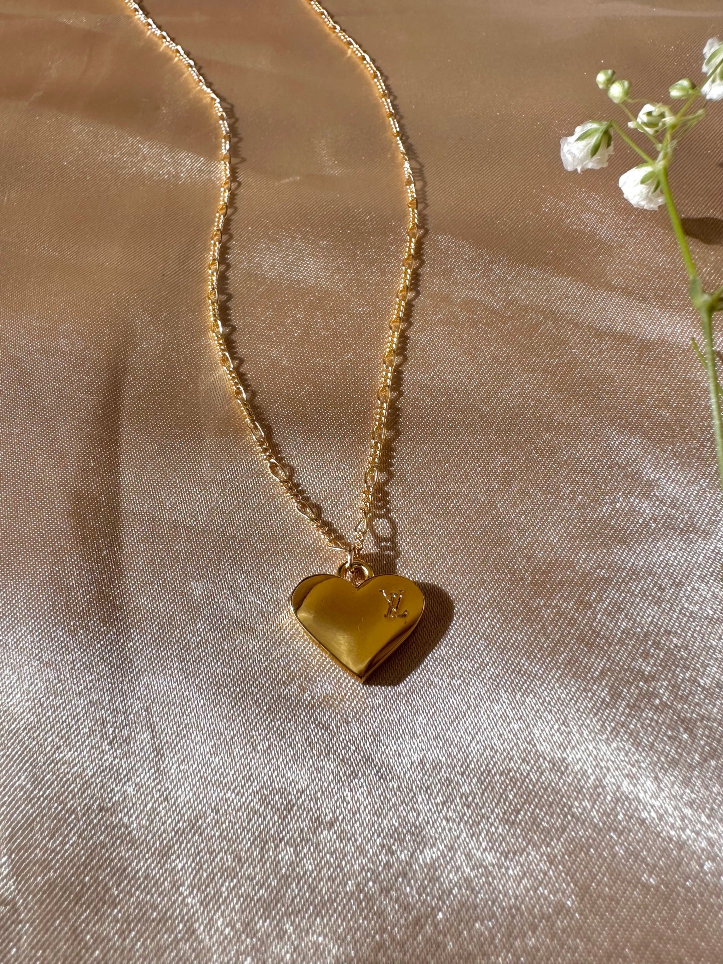 LV Heart Necklace