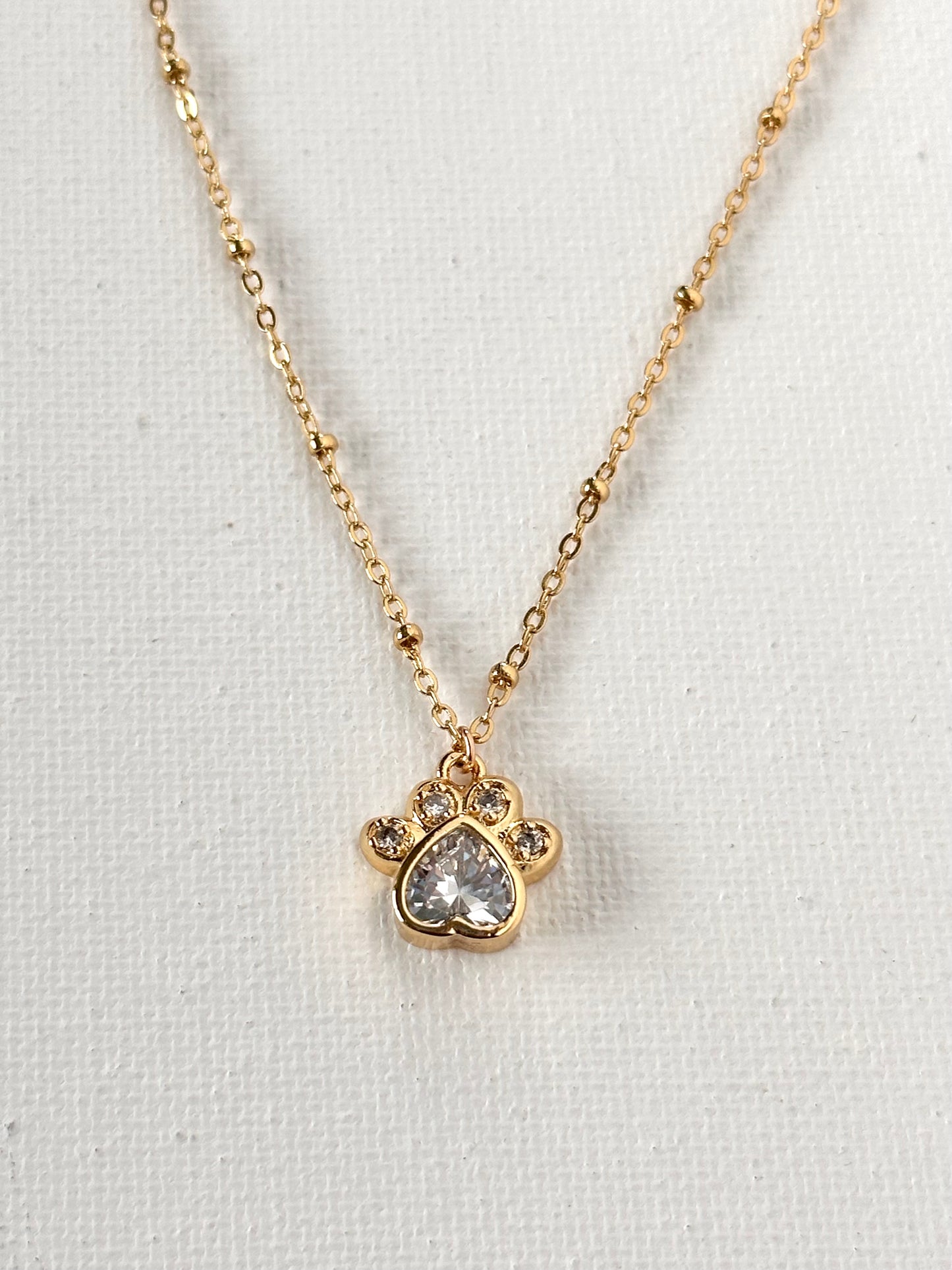 Paw Cz Necklace