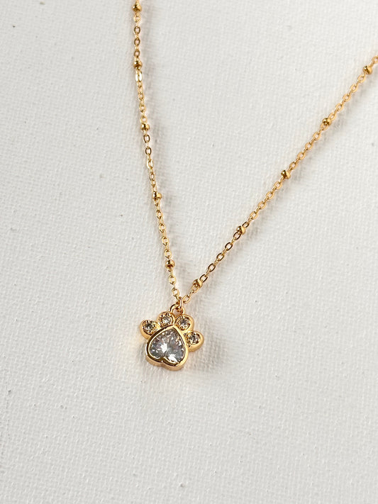 Paw Cz Necklace