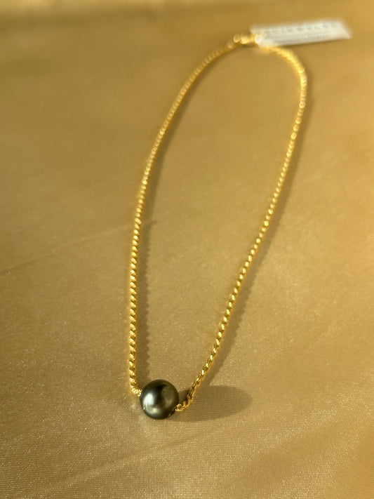 14kgf Tahitian Pearl Rope Chain Necklace