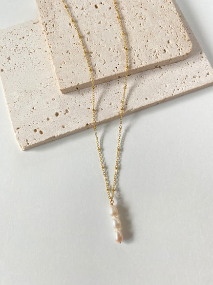 Triple Pearl Necklace